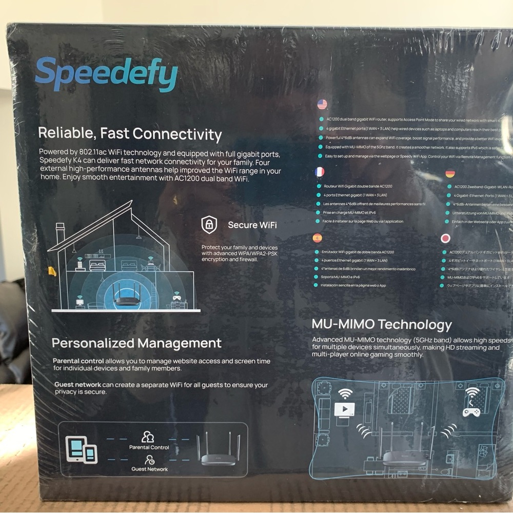 Speedefy Internet Router.